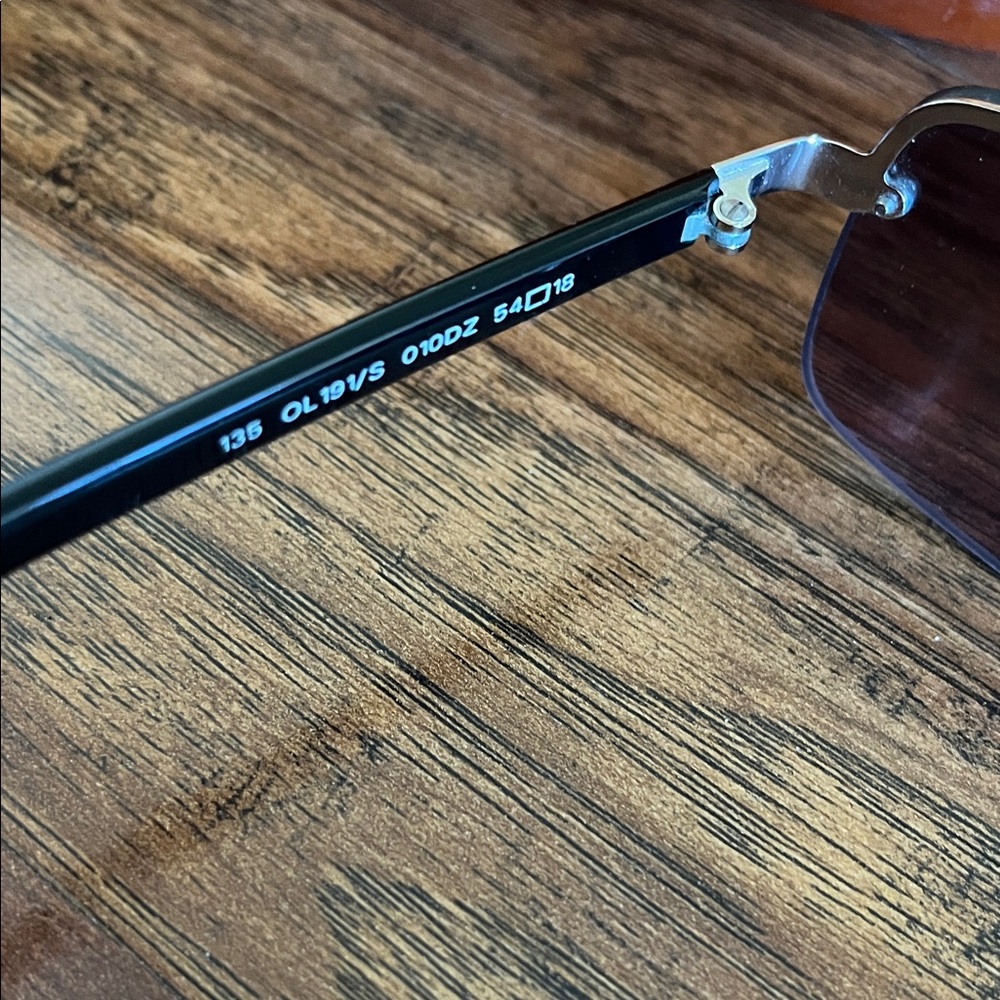 Oliver by Valentino Black and Silver Sunglasses - Picture 4 of 5
